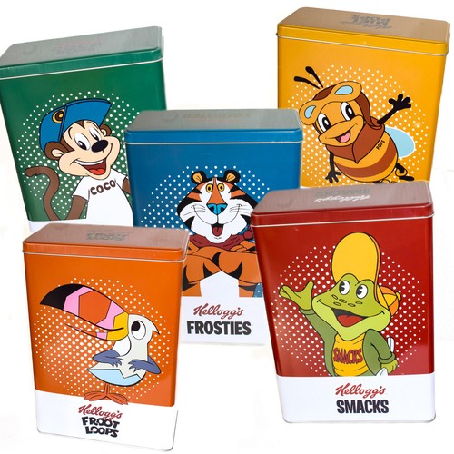 Kellogg blechdosen dosen - kellogg´s,