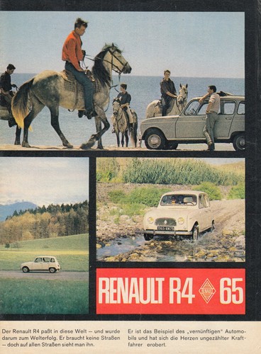 Renault oldtimer prospekt - r4,