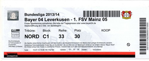 Ticket bayer leverkusen - bayer,