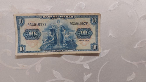 Geldschein deutsche mark - 10,