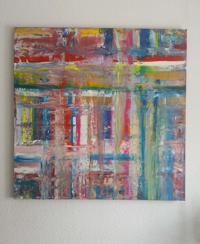 Lines acrylbild abstrakt - lines,