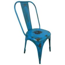 4er Set Stuhl Benedikt Vintage-Design Loft Industrie. Grün Blau Schwarz Weiß