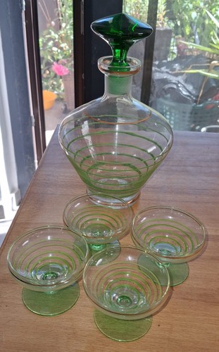 Art deco set karaffe - deco, 4