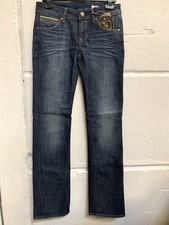 Mavi Damen Jeans Olivia Low-Rise, Straight Leg Navy W27 L33