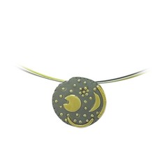 Himmelsscheibe von Nebra 18mm Sternenschmuck Silber Anhänger