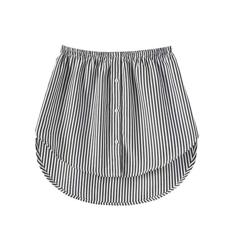 Damen falsche saum rock hemd - falsche,