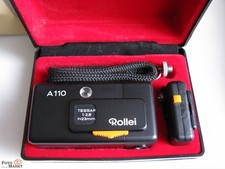 Rollei Pocketkamera A110 + Objektiv Tessar 1:2,8/23 - nicht prüfbar wegen Batt.