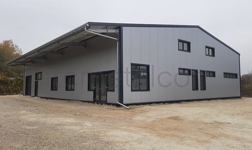 Stahlhalle 15x50x5m anlage - stahlhalle, pv-anlage