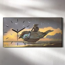 Wanduhr Bürouhr Leinwand Bild