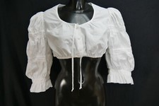Gr.44 Dirndlbluse weiß Bluse