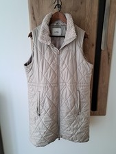 Damen Weste Beige mit KAPUZE