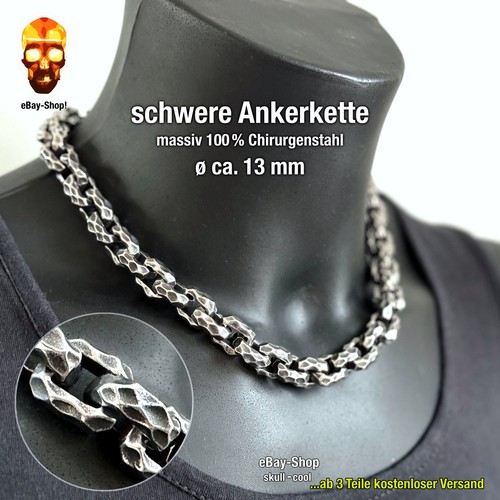 13mm herren halskette - 13mm,