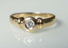 Diamantring VVS/H Durchmesser 3,1mm, RW 54 Gesamtgewicht 3,2g Gelbgold 585