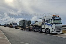 LKW Foto Volvo FH16 750 Plattformanhänger Deutschland weiß TRINKS BAUMASC #l8pe