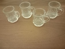 4 Schnapsgläser mit Henkel, Stamper, 2 cl, gebraucht