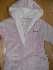 Bademantel von Bench, Damen Größe 38, rose/weiß