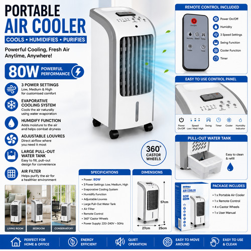 80w luftkühlgerät mit - 80w,