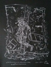 original ölpastellzeichnung