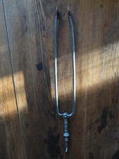 Kaminzange Frankreich alt antik geschmiedet Holz Kohle Feuer Ofen Zange Zubehör