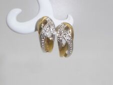 333 Gold 8K Gelbgold Weißgold Diamant Ohrstecker Ohrringe ohne Ohrmutter 9019