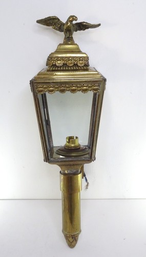 Vintage messing kutschenlampe - vintage,