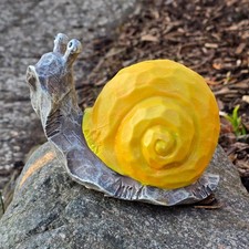 Schnecke Gartenfigur bunt