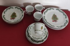 Weihnachtsgeschirr feines Porzellan Service 20-teilig Speise-Kaffeeservice Siaki