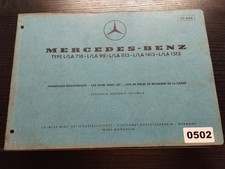502 Mercedes Benz Fahrhau - Ersatzteilliste L/LA 710 911 1113 1413 1513  30120