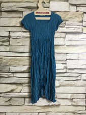 cocon.commerz PRIVATSACHEN GÄNGELUNTE Kleid aus Crash WÄSCHESEIDE petrol Gr.  1