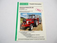 Edscha Fahrerhaus Kabine EK402 für IHC Traktor 554 644 744 844 Prospekt 1975