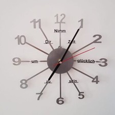Wanduhr aus edelstahl - Ø, ca