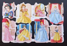 Glanzbilder Bogen MLP 2088  Märchen Prinzessinnen mit Goldglitzer