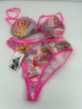 Lycra by Du Pont Bikini Set Neckholder Badeanzug Miami Style Gr: M NEU 30€ SALE%