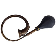 Autohupe Taxihupe Ballhupe Oldtimerhupe Fanhupe Autohorn Tröte groß Messing brün