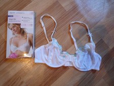 BH weiß mit blau-grüner