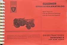 Güldner Traktor Ersatzteile Katalog Burgund N Typ: A3K/A3K A.