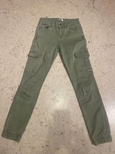 ONLY Cargohose Damen Hose Gr. DE 34/32 khaki Casual-Look