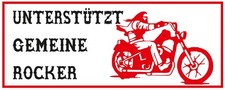306 HELLS ANGELS Support 81 Aufkleber  „UNTERSTÜTZT GEMEINE ROCKER - BIKER“ groß