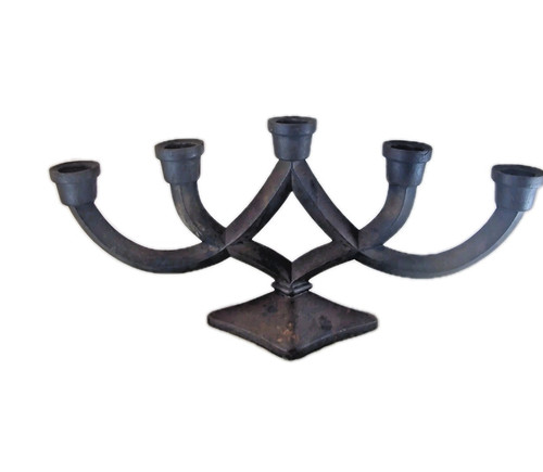 Alter kerzenhalter gusseisen - kerzenhalter,