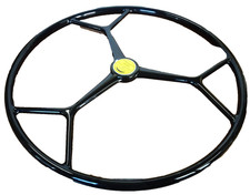 Carbonautica GFK Steuerrad 800 mm Ø / schwarz / Restposten / Boot (0338/D)