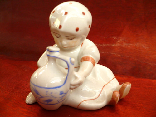Handbemalte porzellan figur - porzellan,