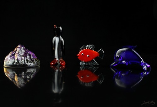 Sammlerobjekt glasfigur 4er - sammlerobjekt,