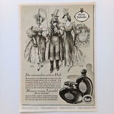 1938, Alt Englisch Lavendel Mouson Parfüm Werbeanzeige Werbung Reklame