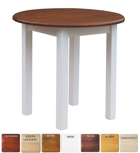 Runder kiefer tisch esstisch - runder,