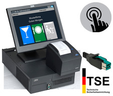 KASSE IBM TOSHIBA IRDA TOUCHSCREEN MONITOR BONDRUCKER GASTRO RESTAURANT TSE KA10