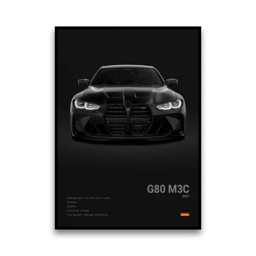 Bmw competition g80 poster - competition,