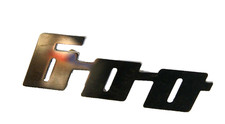 Typenschild Aluminium "600"