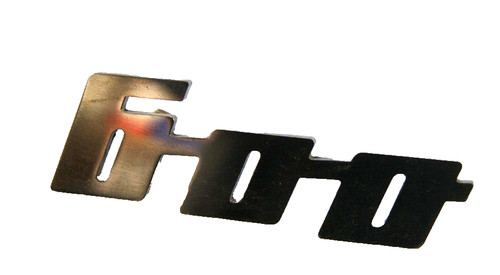 Typenschild aluminium 600 - aluminium, "600"