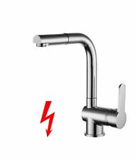 Niederdruck Küchenarmatur mit ausziehbarer Brause Spültischarmatur Chrom B-Ware