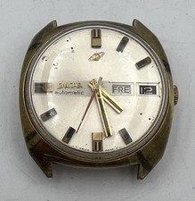 Enicar Automatic 147-01 Uhr Day-Date Armbanduhr VINTAGE Ersatzteile - DEFEKT -